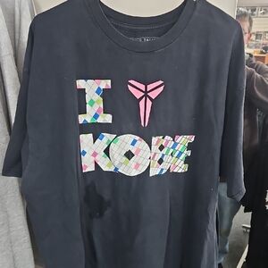 Nike I Love Kobe Black XL Graphic T-Shirt with Colorful Design